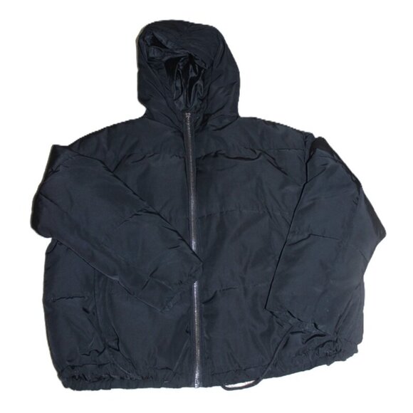 ASOS Relaxed-Fit Hooded & Warm Bomber Jacket in Black - Size 16/XL - Picture 9 of 12